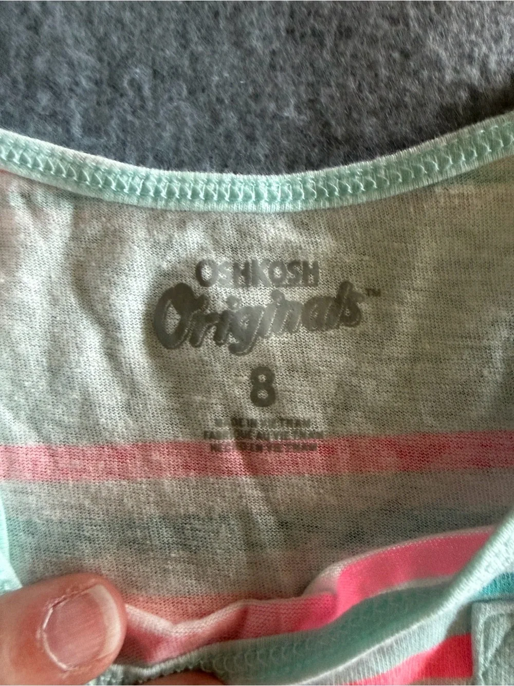 Oshkosh B'Gosh Girls Striped Tank Top Size 8 NWT